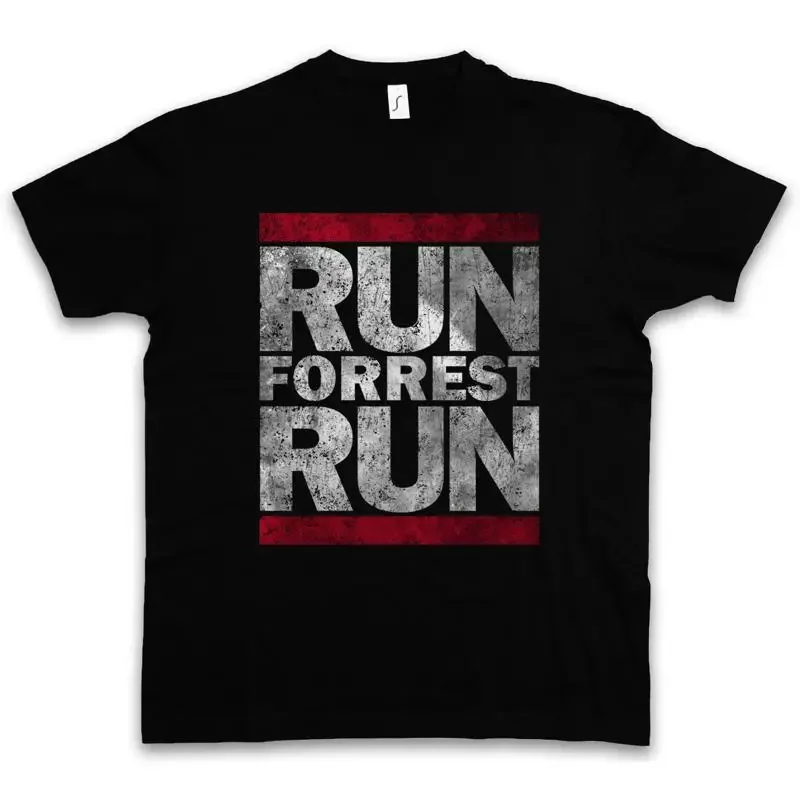 

RUN FORREST T SHIRT Fun DMC Lauf Gump Movie Quote