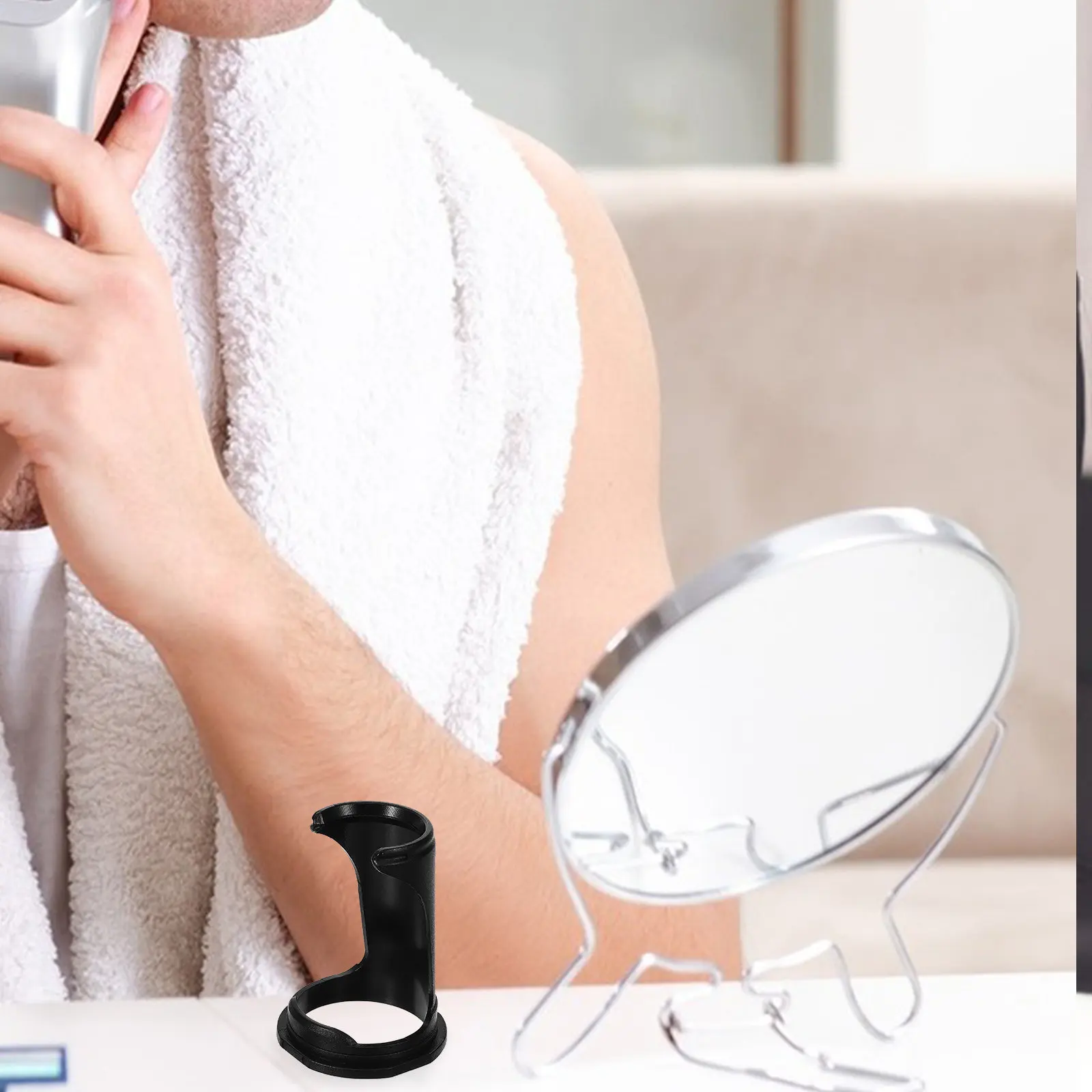 Beard Razor Stand Shaving Brush Holder Rack Display Organizer Base Dry Clean Sturdy Material Fits Most Manual