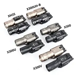 Tactical Surefir X300U X300 Ultra XH35 X300V Metal Scout Light WeaponsLight Strobe Flashlight Lanterna For 20mm rail