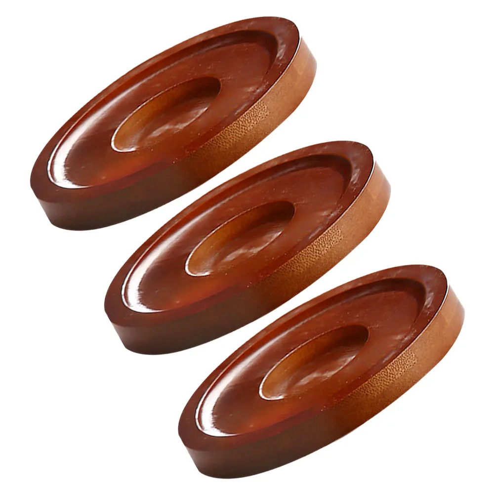 3 Pcs Rotating Coaster Cup Mat for Drinks Coasters Mug Rugs Tumbler Glass Table Wooden Decorative Drinking Pads Baby