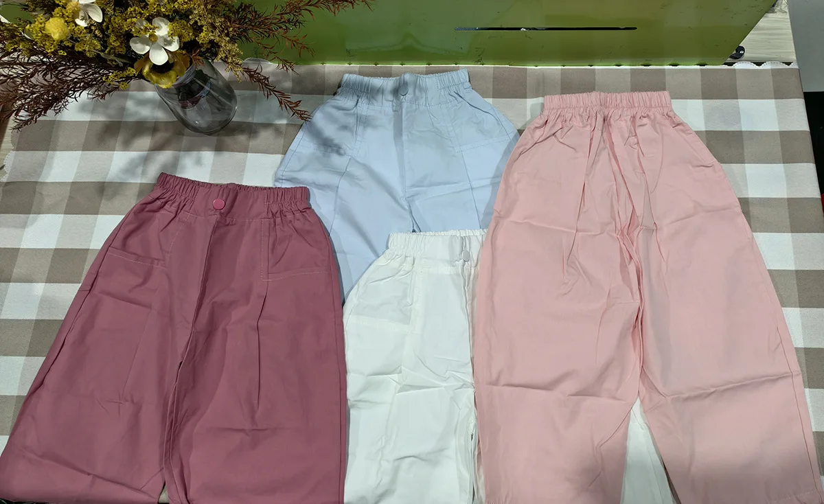2026 Lässige Teenager-Mädchenkleidung 2 bis 8-9 Jahre Kinder-Mädchenhosen Einfarbige Hosen Kinderhosen für Niedliche Elegante Mädchenmode – Detail 3