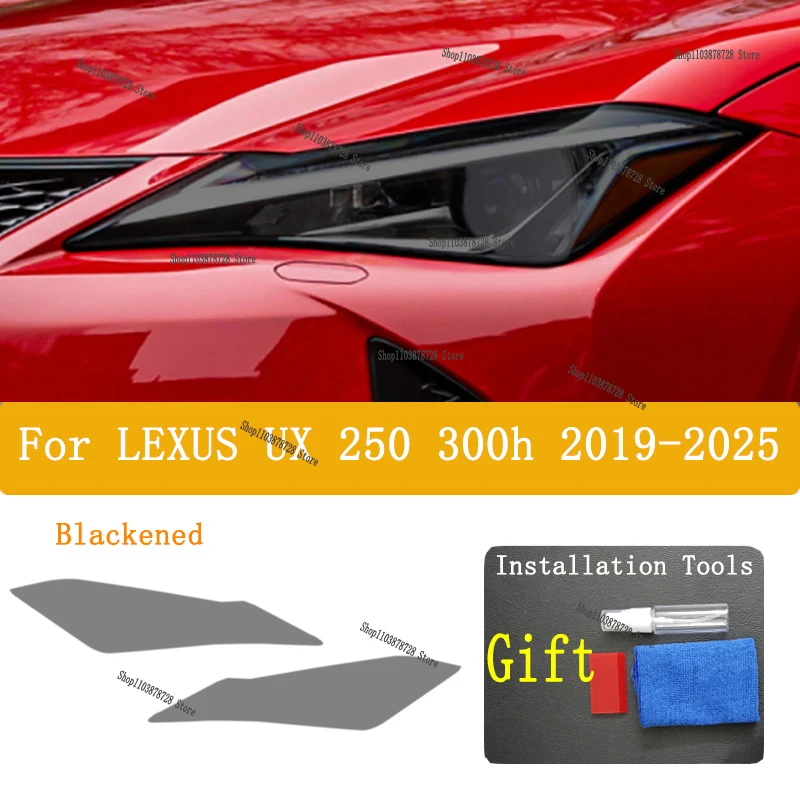 

For LEXUS UX 300H (2019-2025) Car Exterior Headlight Anti-scratch Front Lamp Tint TPU Protective Film Cover Repair Accessories