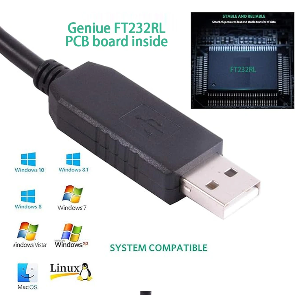 TDI USB TO TTL FTDI USB To Mini DIN 8 Male Serial Cable FTDI USB To TTL-23 2R Cables Mini DIN 8 Male Serial Cable