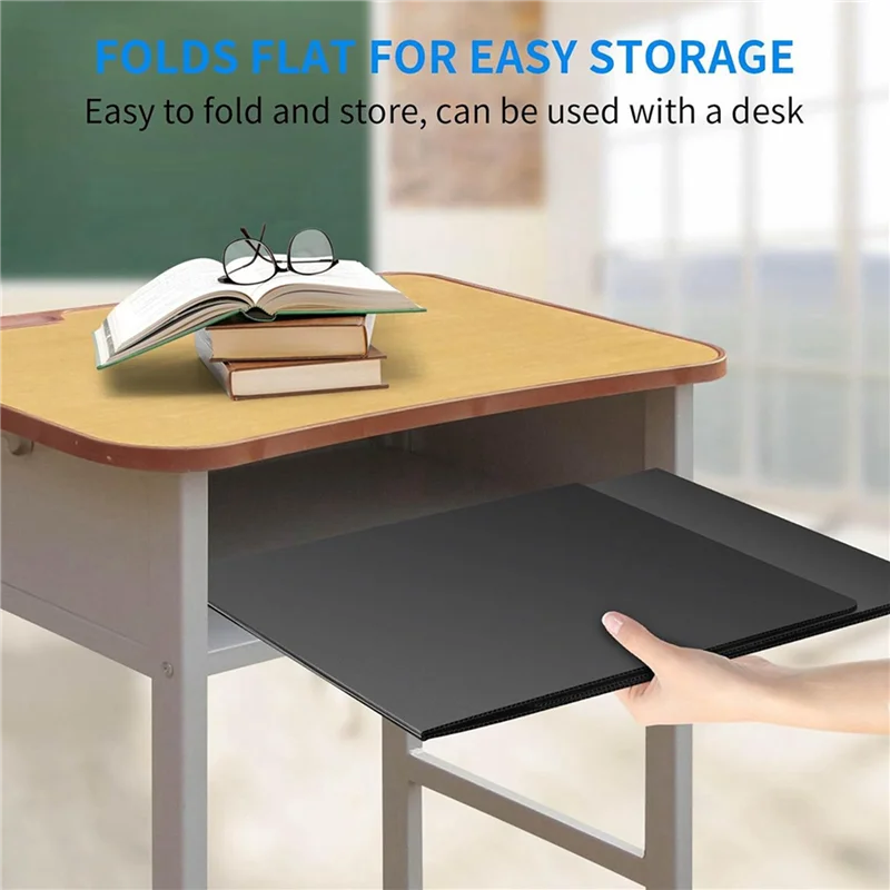 

32 Pack Desk Dividers For Students, Waterproof Plastic Study Carrel Divider, Black