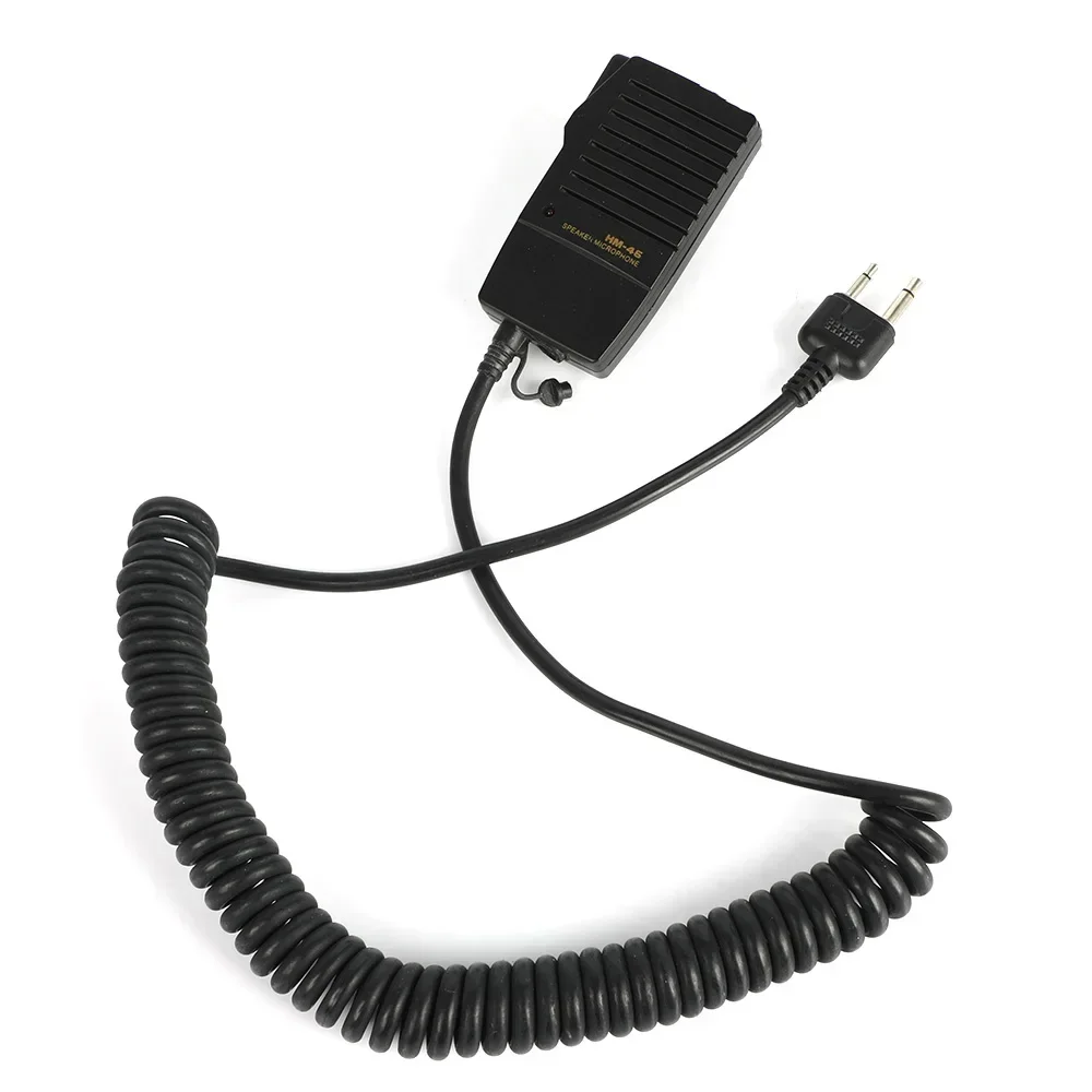 HM-46 portátil alto-falante microfone ptt 3.5mm fone de ouvido jack para icom IC-V8 v82 v85 IC-T2H IC-T7H t8a 2at e90 w32a rádio