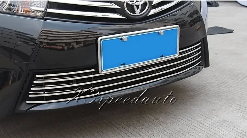 For Toyota Corolla EU 2014-2016 Alumnium Alloy Front Bottom Lower Grill Grille Cover