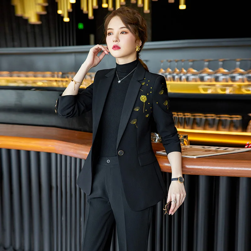 Suit suit women\'s new temperament fashion and capable sales manager work clothes spring and autumn professional formal wear