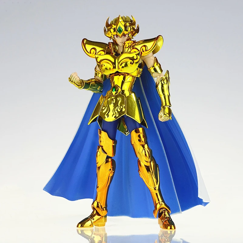 Saint Seiya Myth Cloth EX Leo Aiolia Totem/Objekt Gold CS Modell Ritter des Sternzeichens Anime Metallrüstung Actionfigur Spielzeug Geschenk