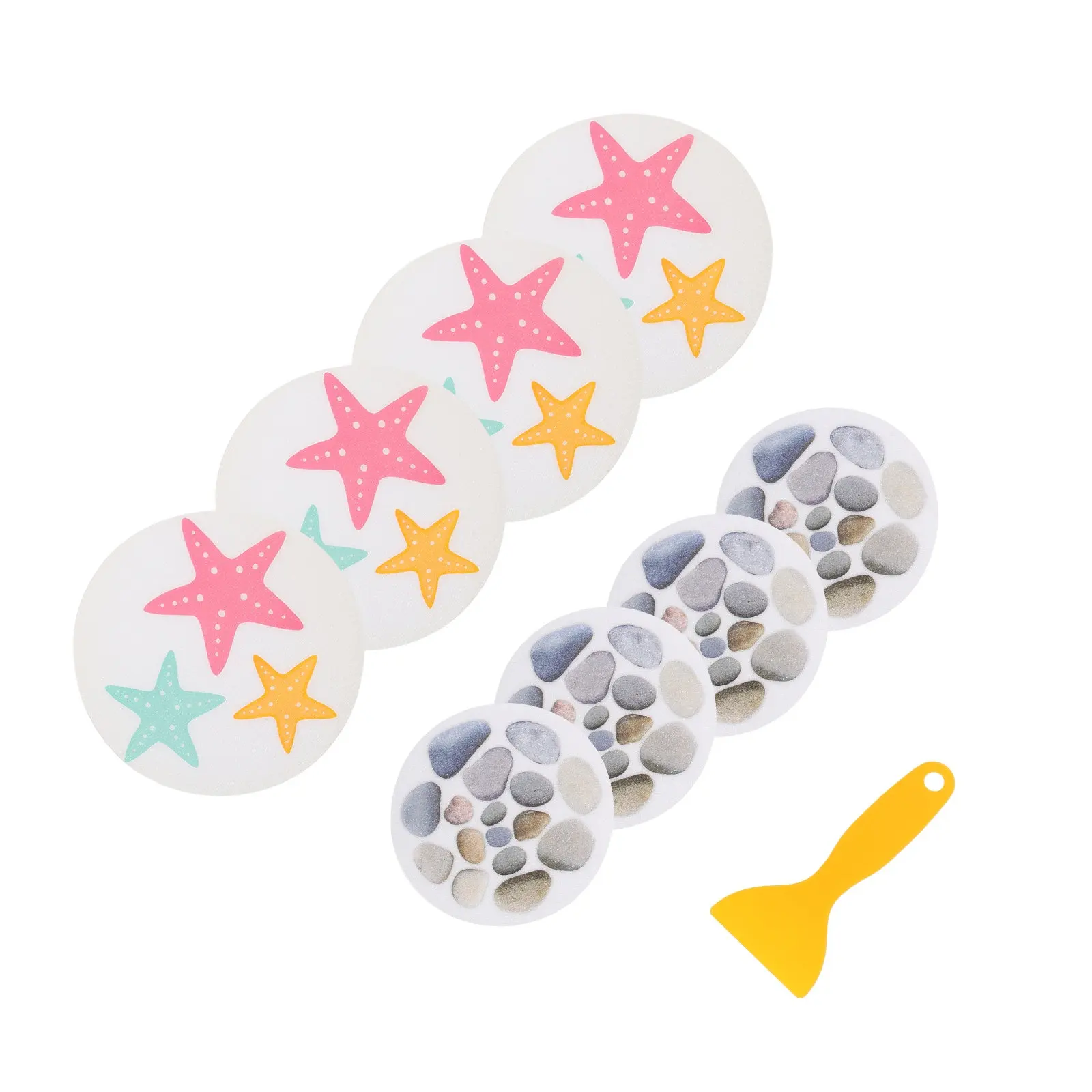 

8Pcs Non-Slip Floor Stickers Peva Waterproof Wear-Resistant Self-Adhesive Anti-Slip Tape for Bathroom Stairs Doors Mirrors Home