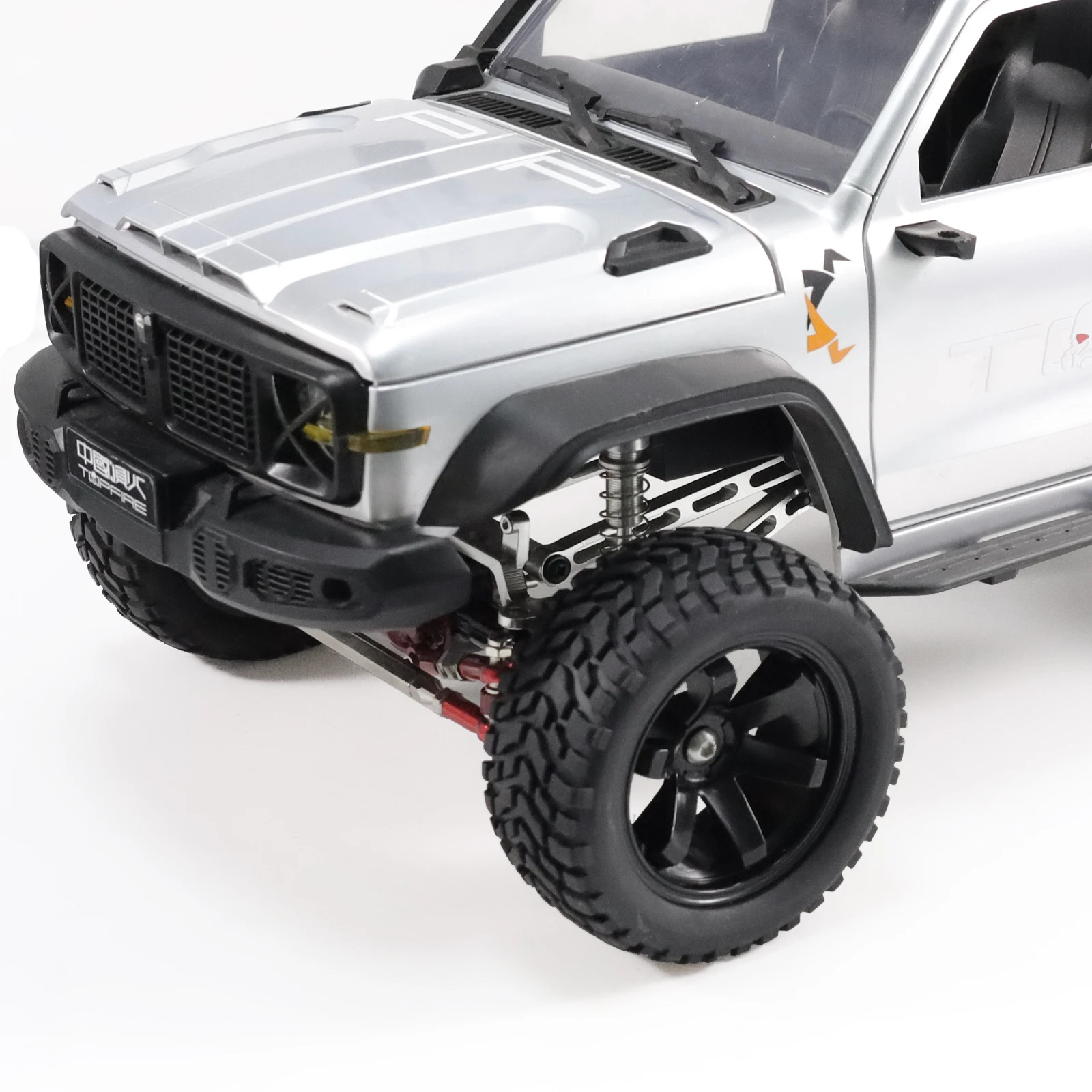 75mm Diameter RC Car Off-road Rally Tires With Sponge Inner Liner Plastic Wheel Hub 12mm Coupler Fit 1/10 1/12 RC Car