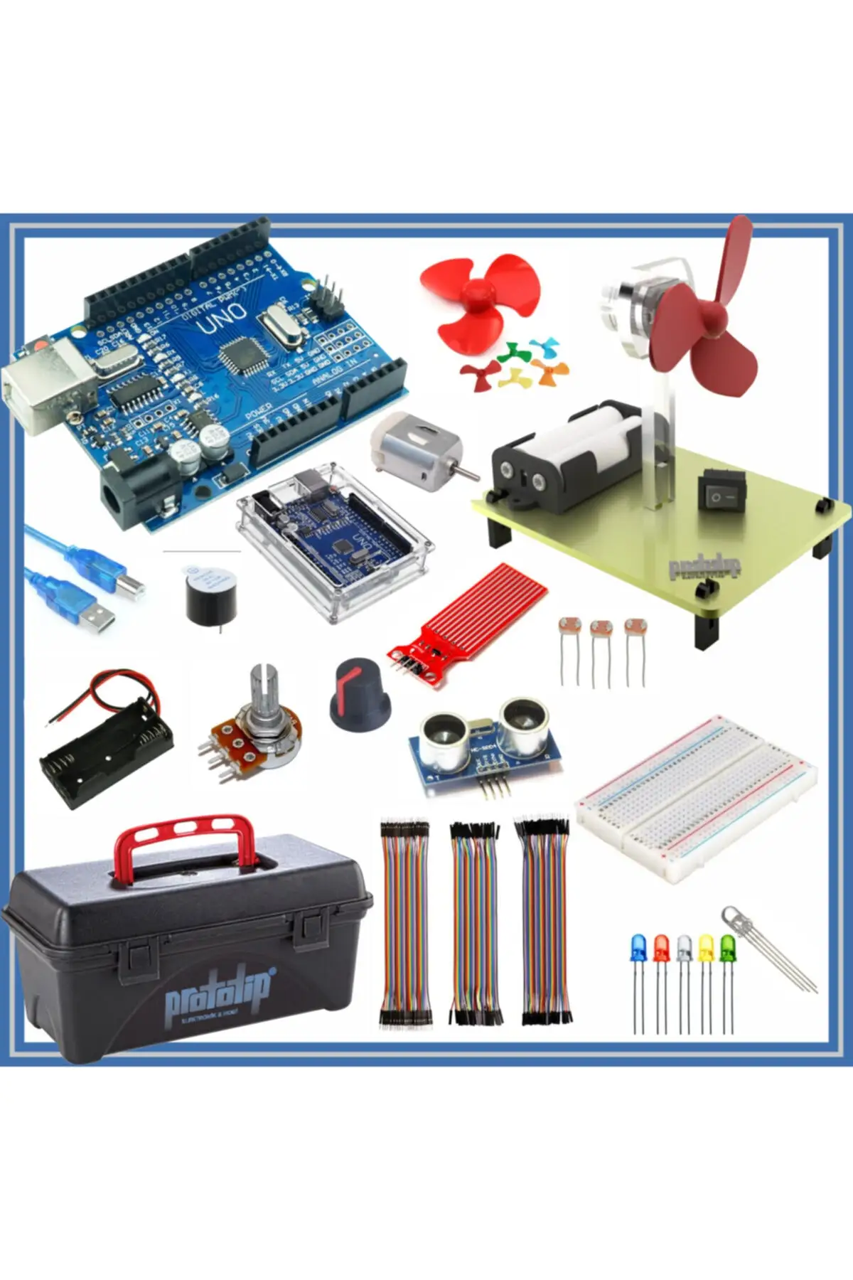 Starter Kit Uno R3 (Ch340) School 34 Piece 134 PCs (don't write for open close)