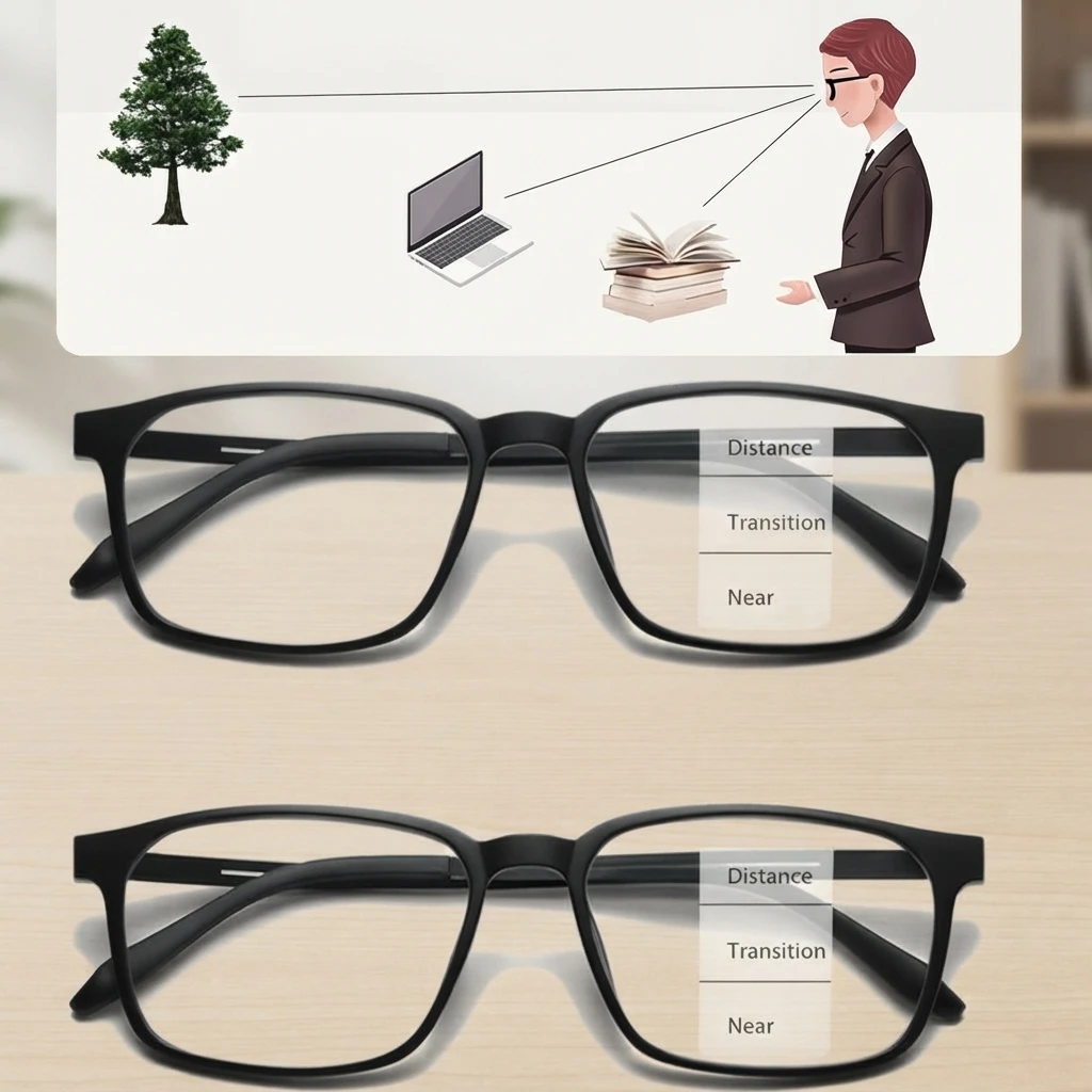 2 paires de lunettes de lecture progressives en titane anti-lumière bleue, pour hommes et femmes, idéales pour les activités de plein air, pour corriger la presbytie et la vision de loin, dioptrie de 1,0 à +4,0.