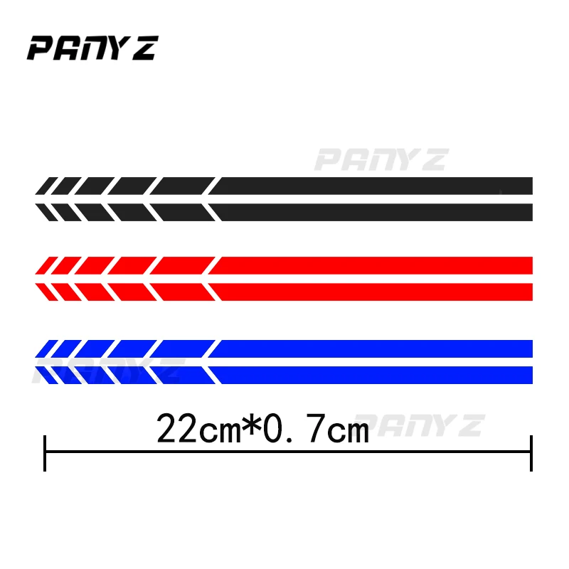 Car Sticker 2 Sets 4PCS Truck Vinyl Stripe Sport Rearview Side Mirror Decal Vehicle Body Accessories 20 * 0.7cm Universal 2023