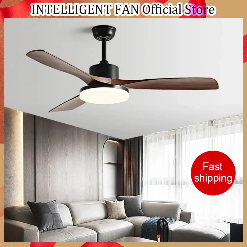 

Restaurant Fan lights Modern Simplicity Ceiling fan Indoor Living Room DC 110V 220V Remote Control Strong winds Electric fans