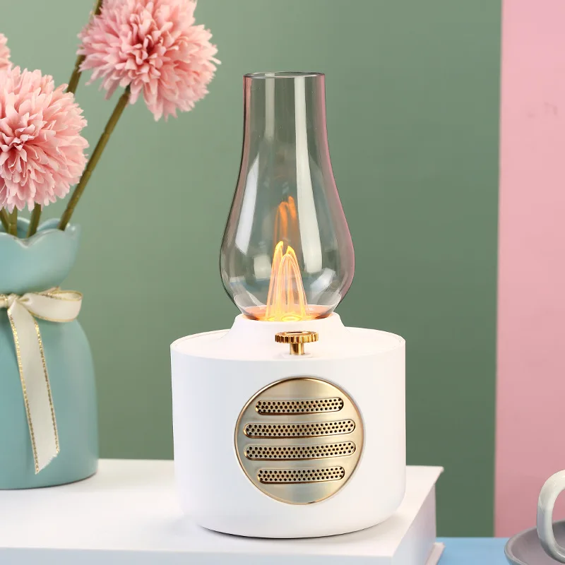 Yanfu-Wireless Bluetooth Speaker, Querosene Lamp Concept, Outdoor, Camping, Luz Ambiente, Subwoofer, Áudio, Desktop