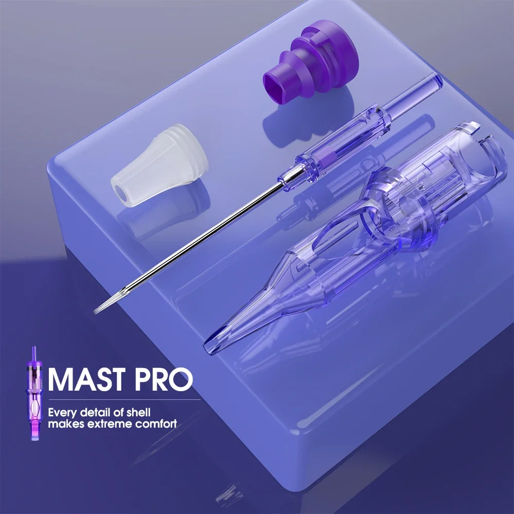 Mast Tattoo PRO 20pcs Round Liner Sterilized Cartridge Permanent Needles Makeup Tattoo Supply 0.16/0.18/0.2/0.25/0.3/0.35/0.4mm