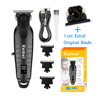 Kemei KM-2293 Hair Clipper Professional Electric Rechargeable Barber Trimmer  Cordless Trimmer Type-c Zero Gapped Cutting