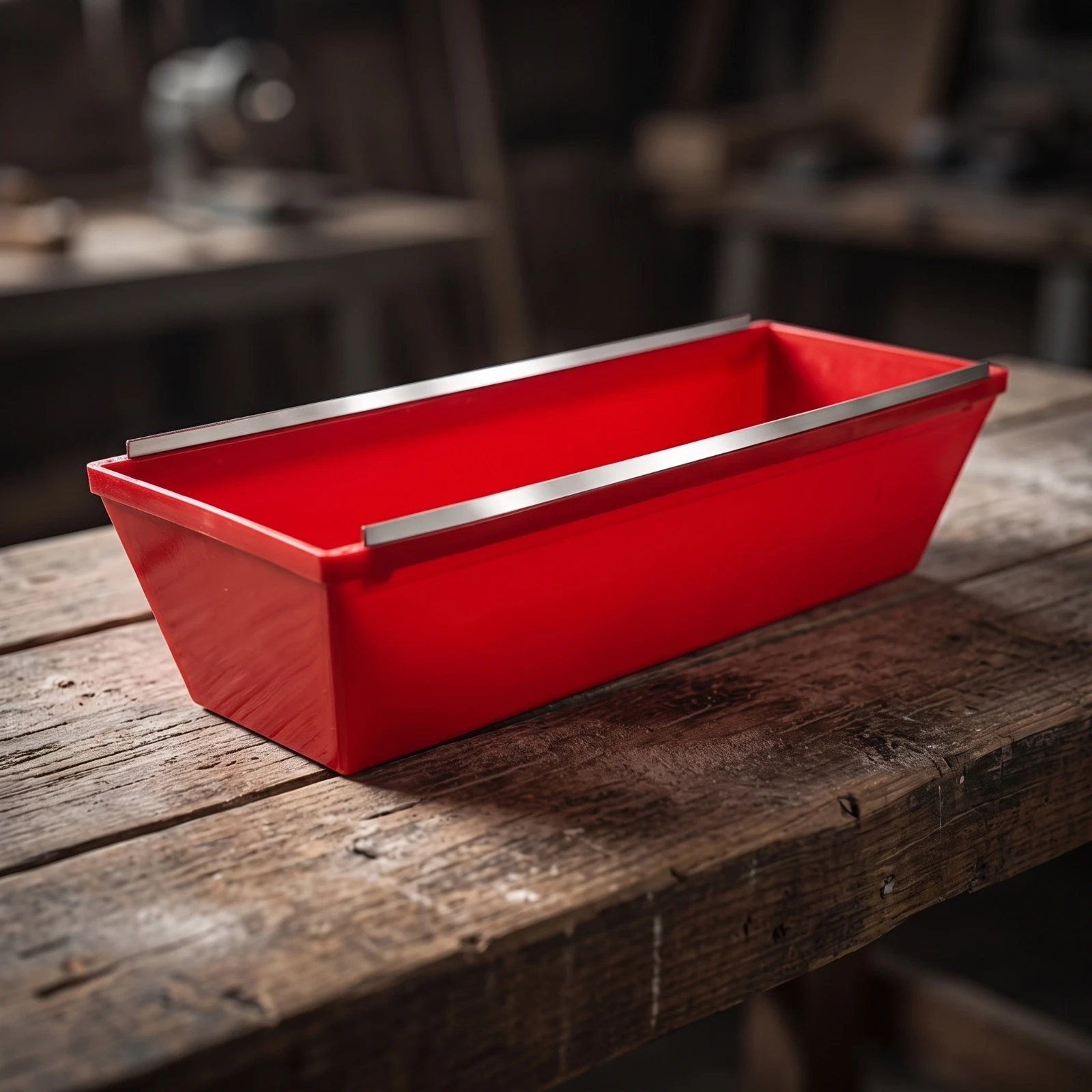 Paint Cornerbox Rigid Mud Pan with Scraper Plastering Mud Tray Lightweight Smooth for Plasterers, Home Renovation