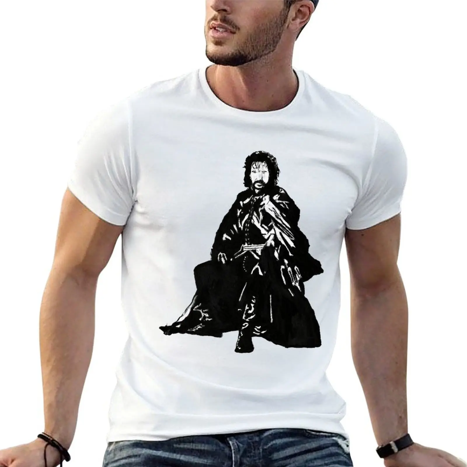 Camiseta de Alan Rickman, Sheriff de Nottingham, camisetas de algodón para hombre, camisetas divertidas de anime para hombre, camiseta de algodón