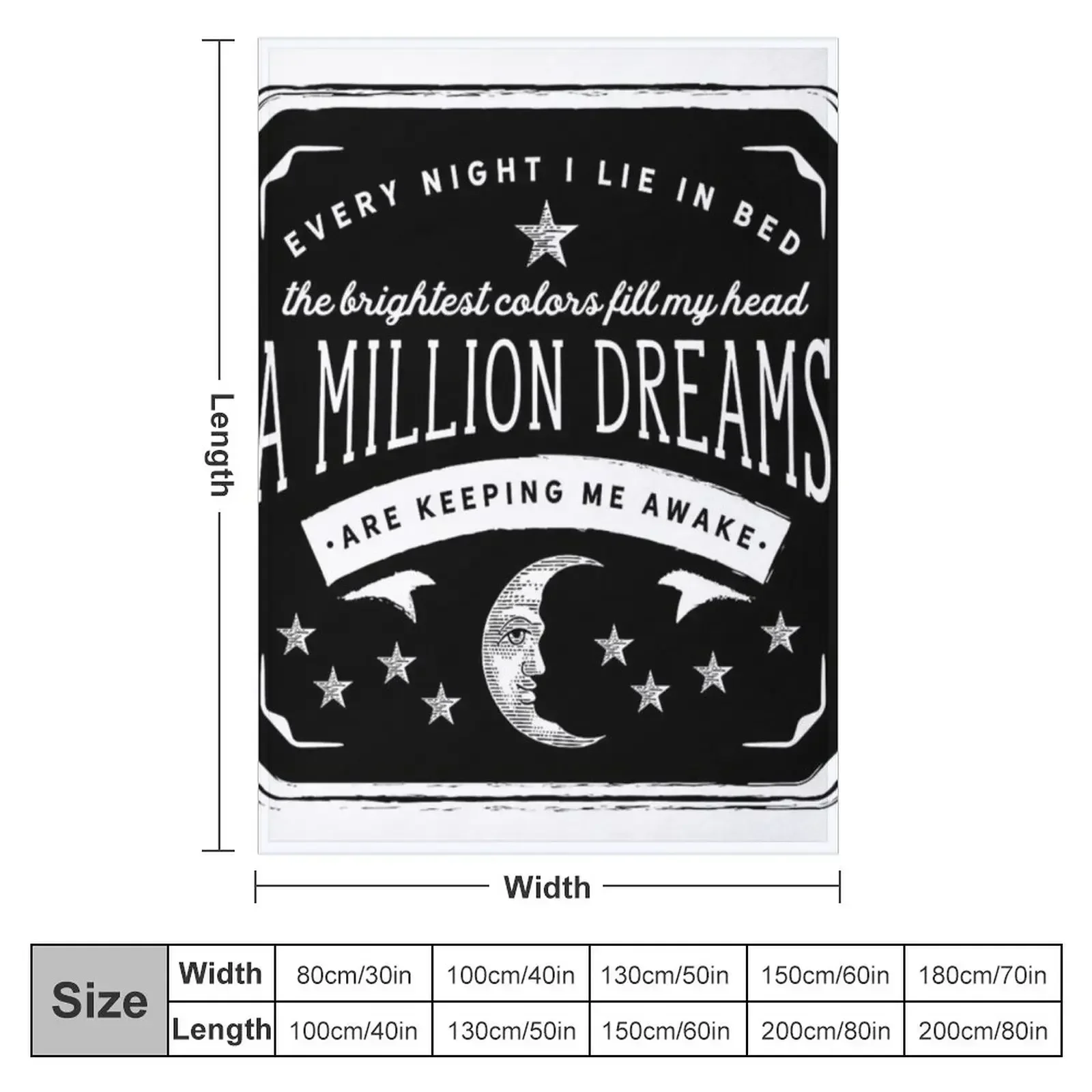 A Million Dreams (The Greatest Showman) Throw Blanket Nap Summer Beddings Giant Sofa For Baby Blankets