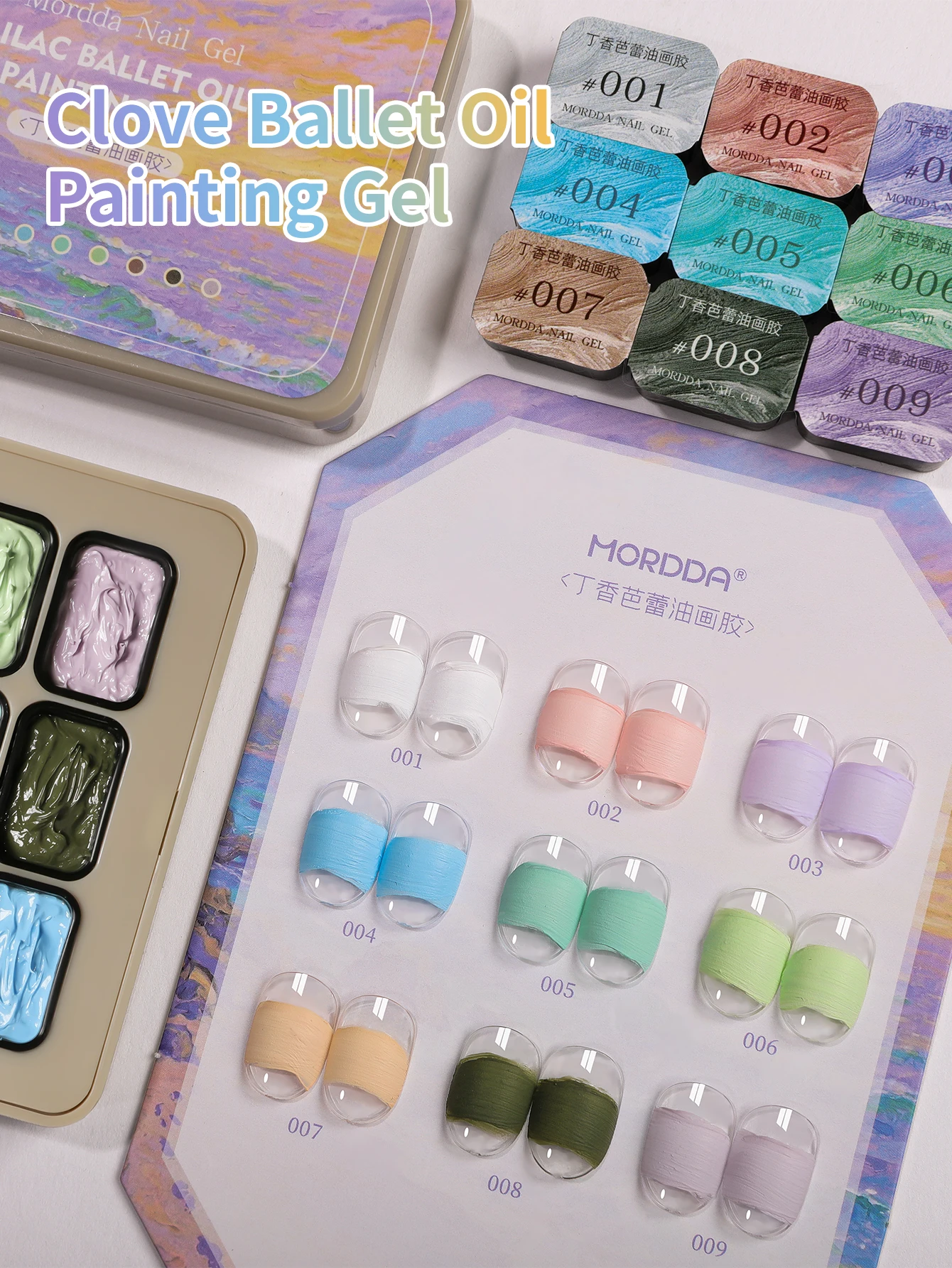 9色オイルパッティンググルー スマッジ缶入り 高彩度 人気 セミソリッドネイルポリッシュグルー ネイルサロン マニキュア DIY