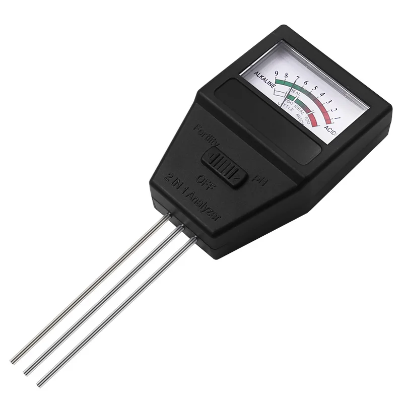 Miernik żyzności gleby 2 w 1 z 3 sondami Tester PH gleby Urządzenie do pomiaru żyzności roślin Miernik kwasowości do ogrodu