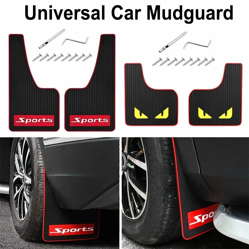 2/4Pcs Splash Shield Mud Flaps Guards Fender Car Mudguard Front Rear Wheels Mud Flaps PP Splash Fender Guards Liners For Car SUV