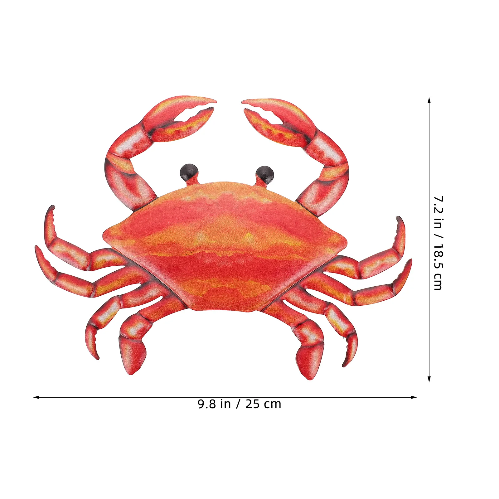 

Home Pendant Wall Decor Iron Crab Sculpture Hanging Art for Living Room Bedroom Garden Animal Craft Decoration