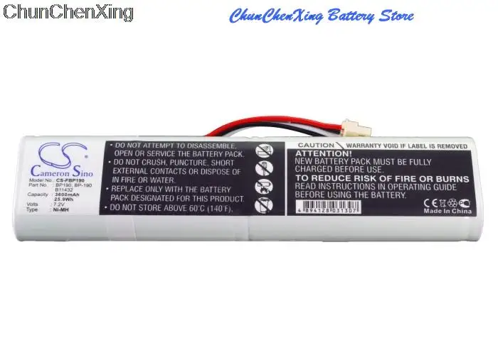 Imagem -02 - Cameron Sino Bateria de 3600mah B1432 segundo para Analisadores de Flocos 433434435 Escopemômetro 192.192b 196196c 199 199b 199c