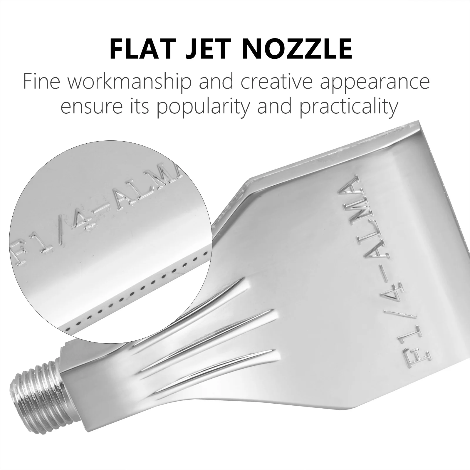 

1/4 Inch Blower Jet Nozzle Aluminum Alloy Flat Fan Air Spray Nozzle For Wind Cooling Drying Conveying Blower Parts Tool