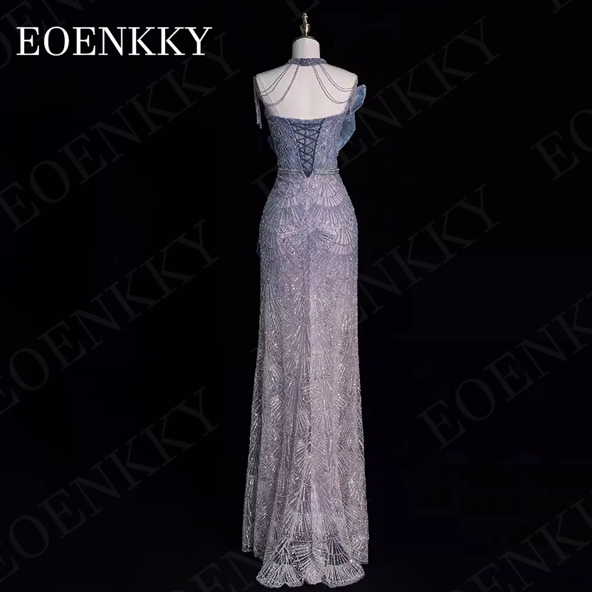 Sexy Mermaid Beading Fashionable Evening Dresses Dubai Luxury Floor Length Special Occasion Dress vestido de noche Saudi Arabia