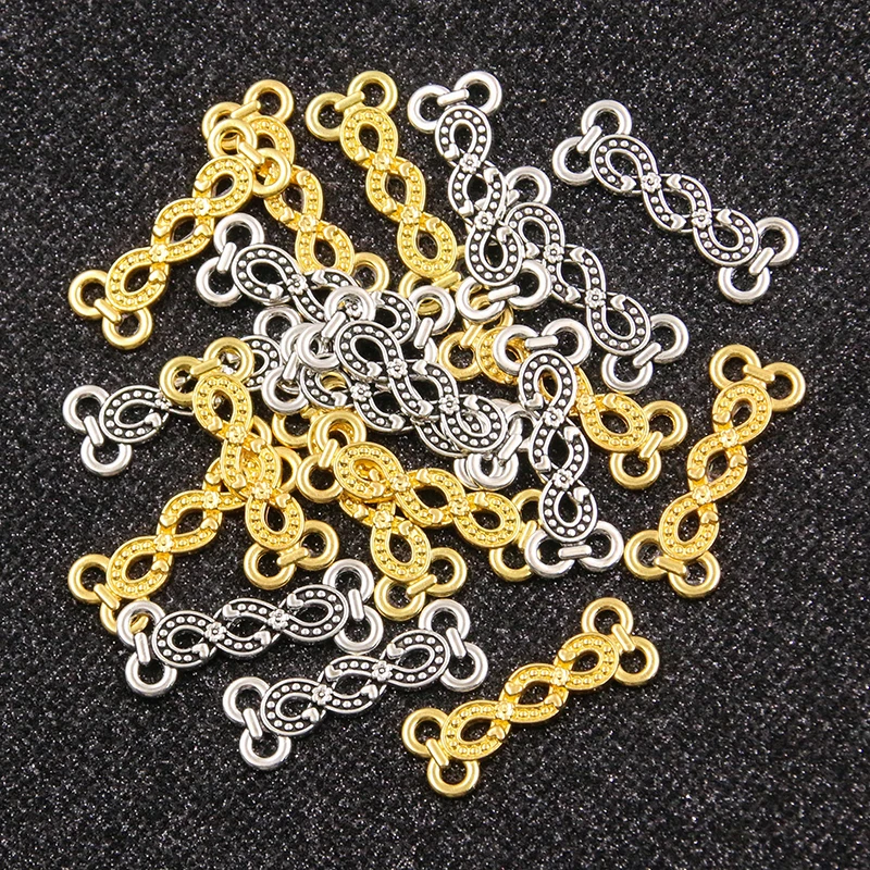 20PCS 11*30mm 2 Color Wholesale Metal Alloy Stick Hollow Charm Plated Porous Connector For DIY Drop Earrings Jewelry Making