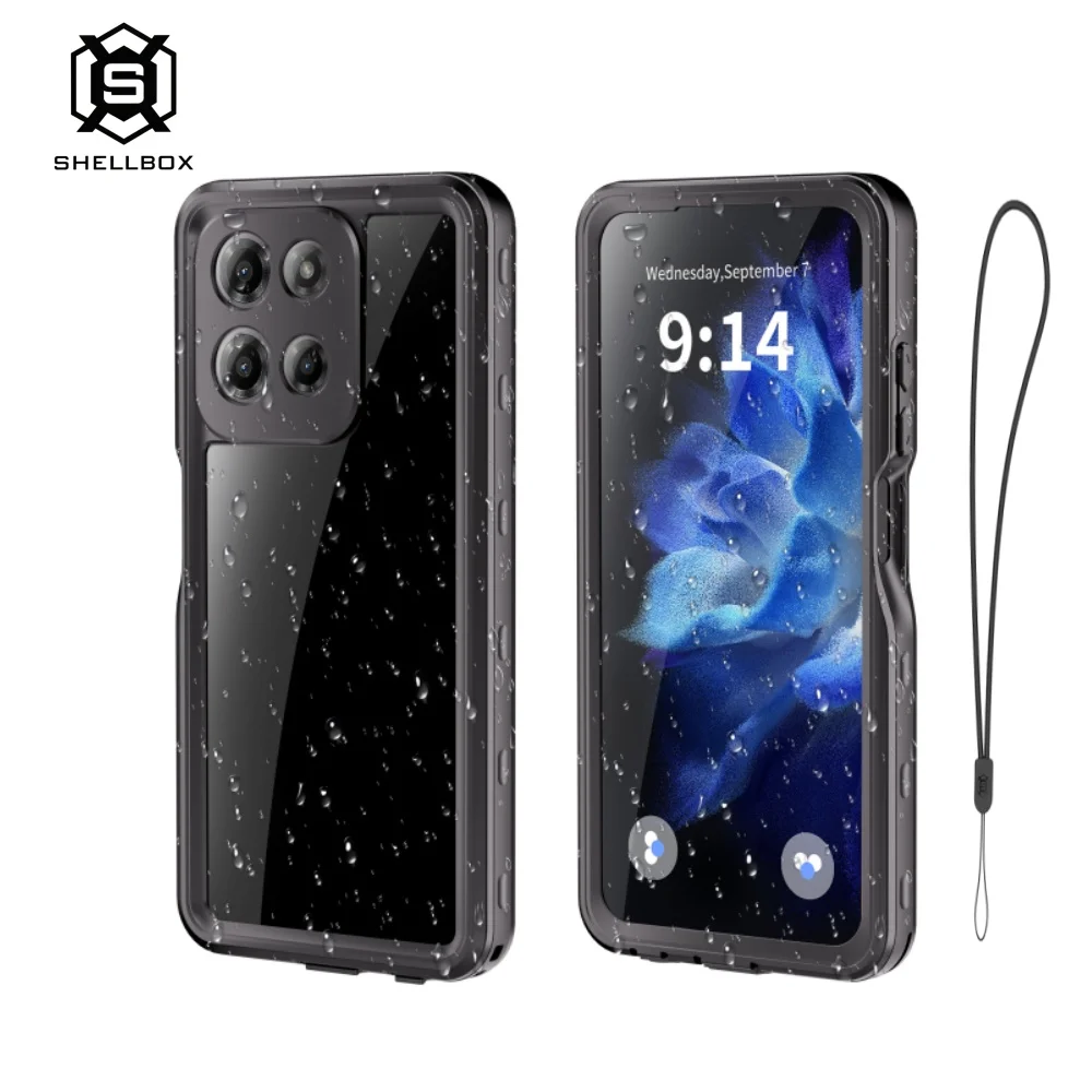 Professionelle wasserdichte Shellbox-Hülle, geeignet für MOTO G PLAY 2026 G 5G 2025, Handyhülle 360-Grad-All-Inclusive-Anti-Drop