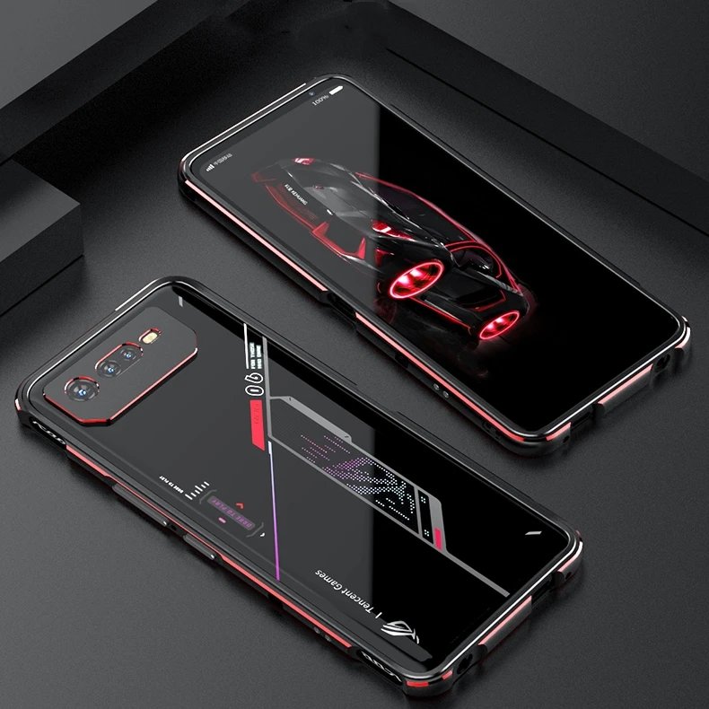 

Чехол для ASUS ROG Phone 6 Pro ROG6 Luxury Deluxe Ультратонкий алюминиевый бампер для Asus Rog Phone 6 Pro + защита камеры