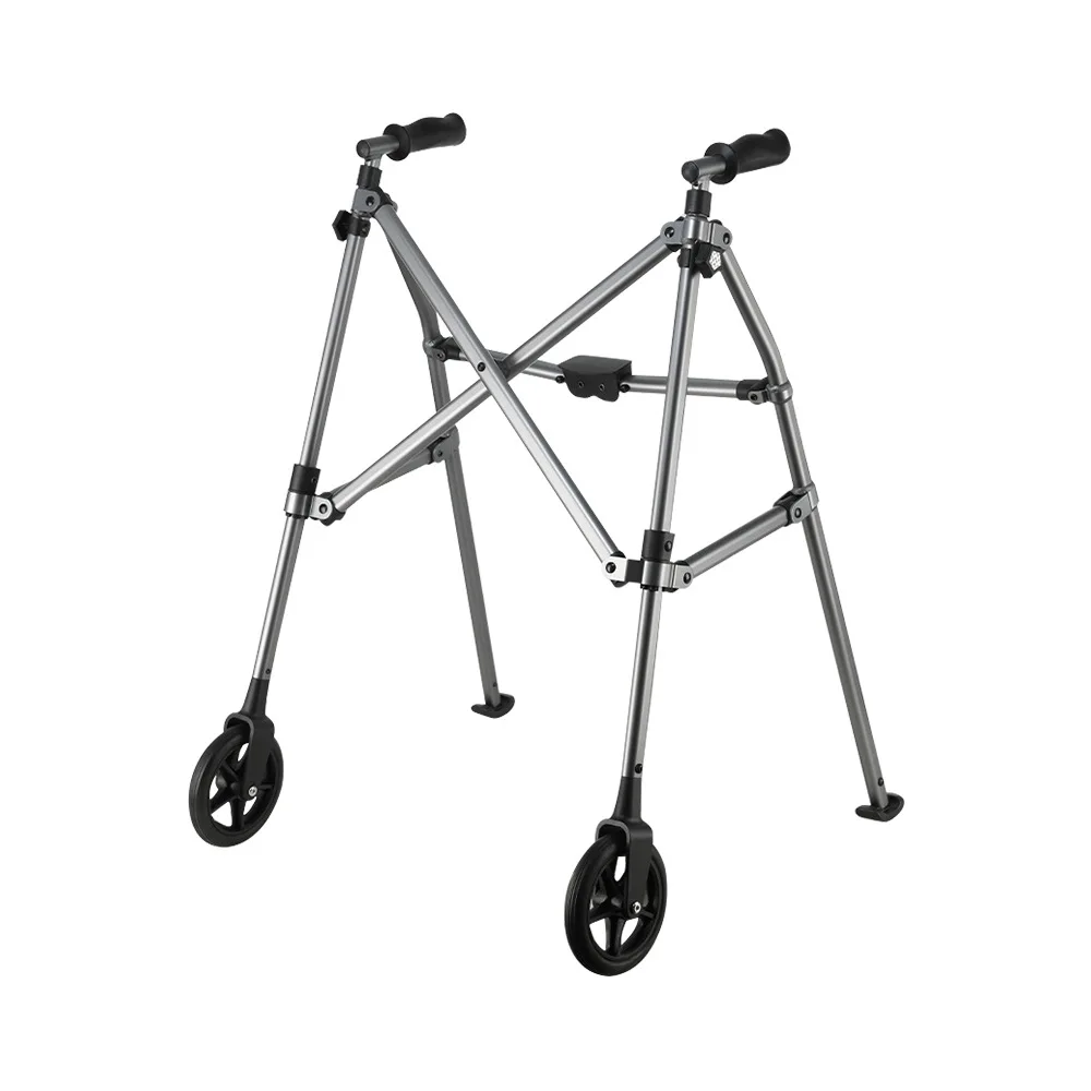 

Pull-Folding Walker & Rollator Crutch Multi-Function Non-Slip Aluminum Alloy Health Aid for Walking & Rolling