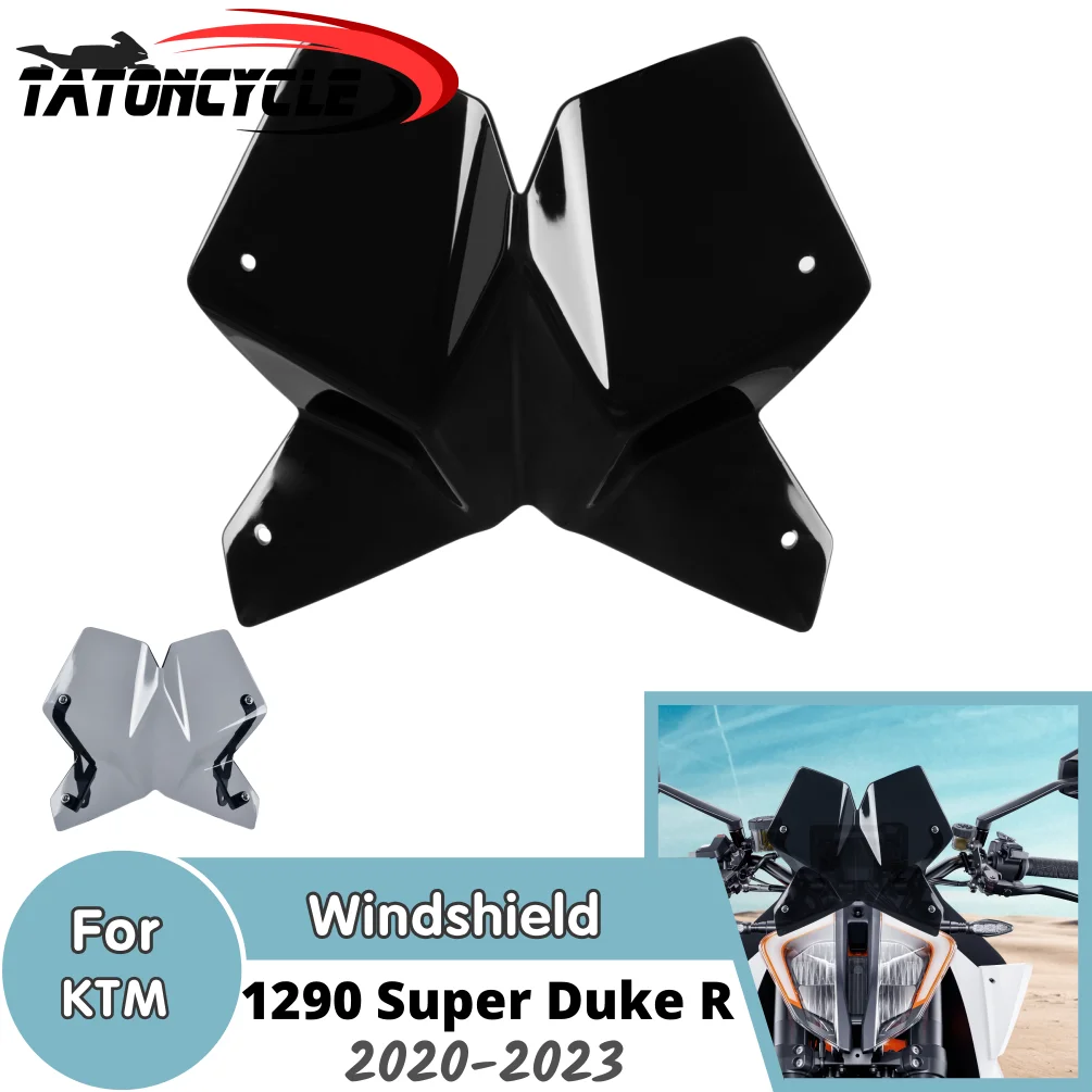 

Motorcycle Windscreen Windshield For KTM 1290 Super Duke R 2020-2023 Front Flyscreen Wind Deflector Screen Shield Accessories