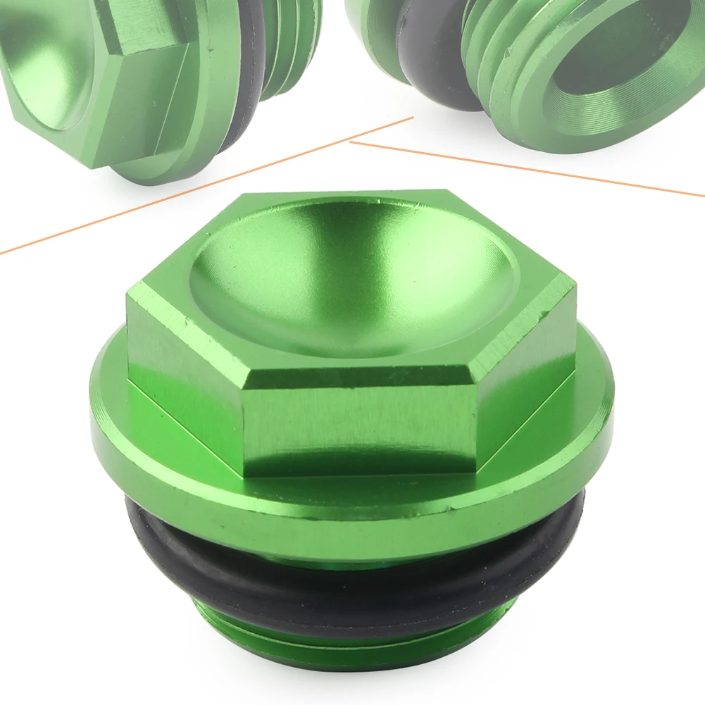 Green Motorcycle Oil Filler Cap Cover For Kawasaki KX250 KX250F KX450F KLX450R KFX450R KX 250F 450F Aluminum Alloy