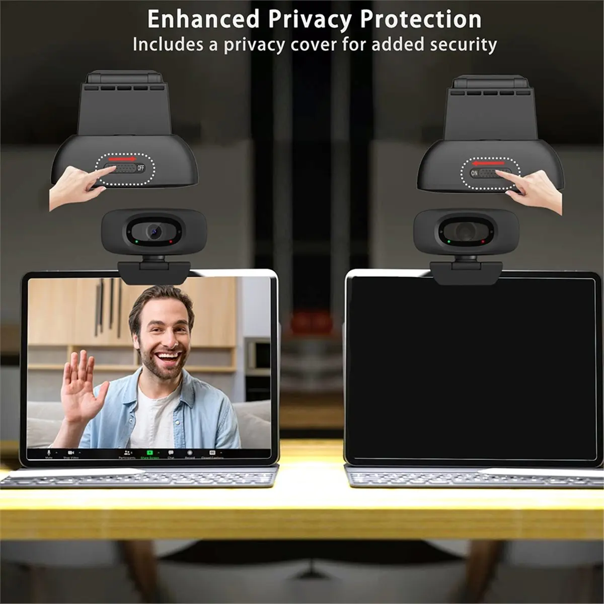 

USB-веб-камера N94R 4K с автофокусом, 8 МП, 30 кадров/с, сдвижная защитная крышка, микрофон, штатив, для Zoom, стриминга, видеозвонков, ПК/Mac