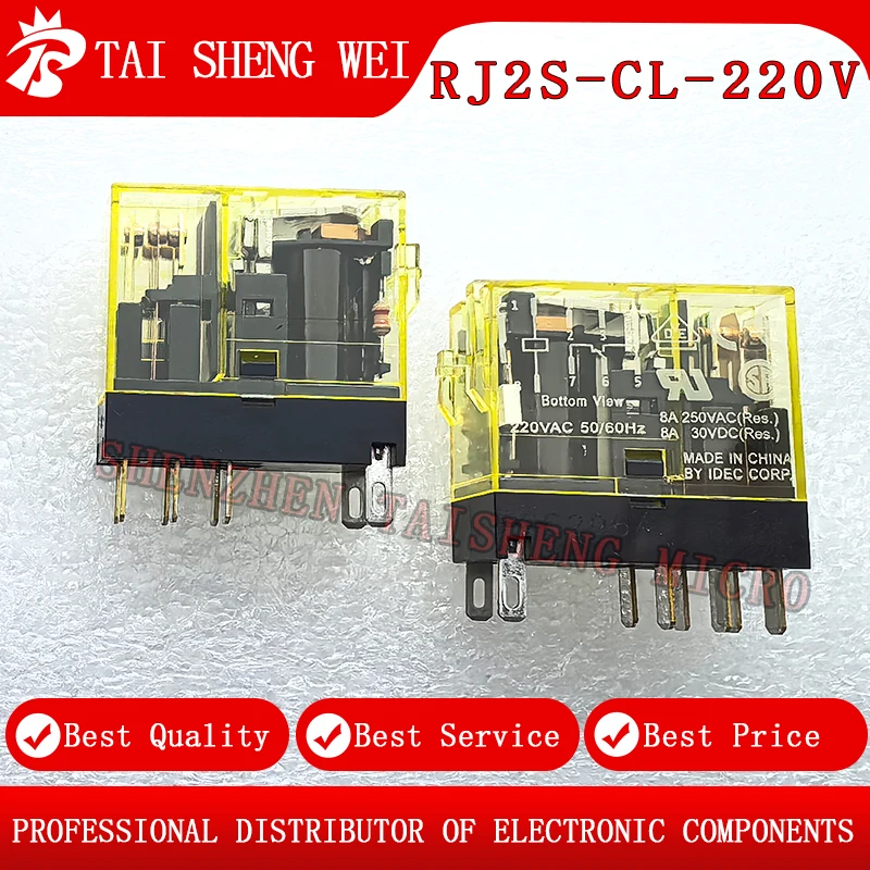 2 Stück brandneues Original RJ2S-CL-A220 DIP-8 Relais RJ2S-CL-D24 A220 8 Fuß brandneu