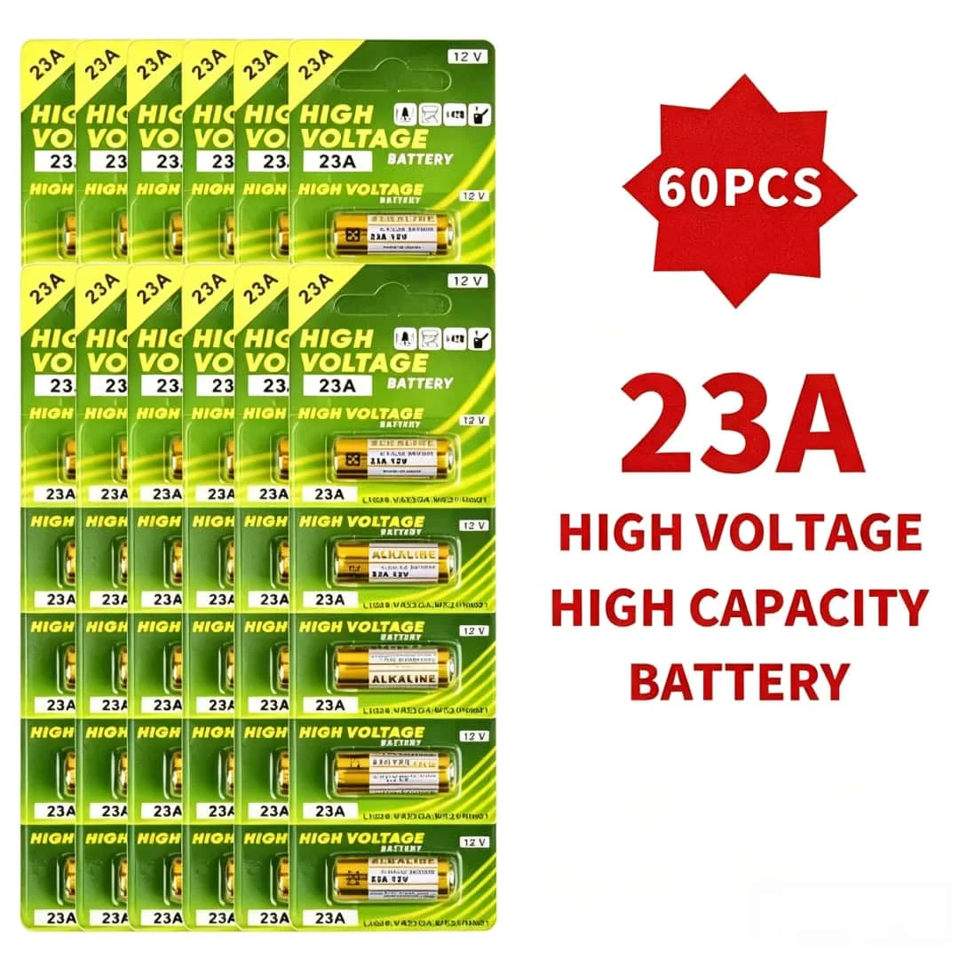 NOWE 12V 23A Baterie alkaliczne A23 E23A K23A L1028 58mAh 5-60 SZTUK do pilota, dzwonka do drzwi, zabawek, latarki (najwyższa jakość)