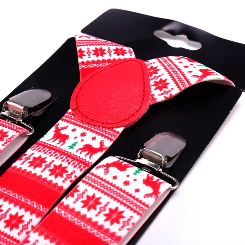 الكبار 3.5 سنتيمتر عيد الميلاد عيد الميلاد النساء الحمالات الرجال قميص الحمالات ل بنطلون بانت الأقواس حزام ثوب الزفاف للرجال غالوس Kawaii هدية