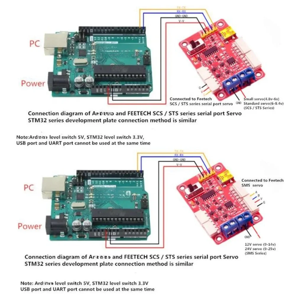 Feetech STS3215 12V 30KG codificación magnética de retroalimentación de alta precisión servomotor RC rotación continua de 360 grados Bus serie TTL