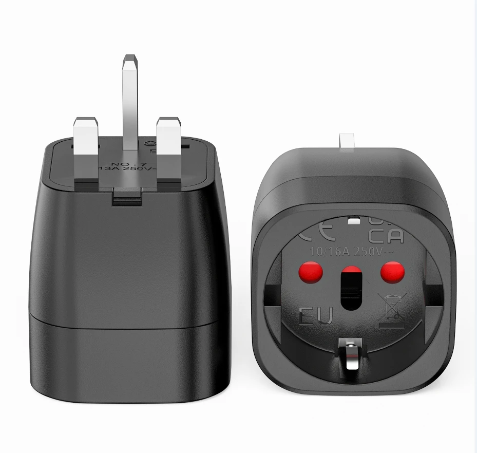 2 stuks EU naar UK stekkeradapter Engeland reisstekker Europees naar UK Power Converter Adapter stopcontact voor Engeland, Ierland, UK