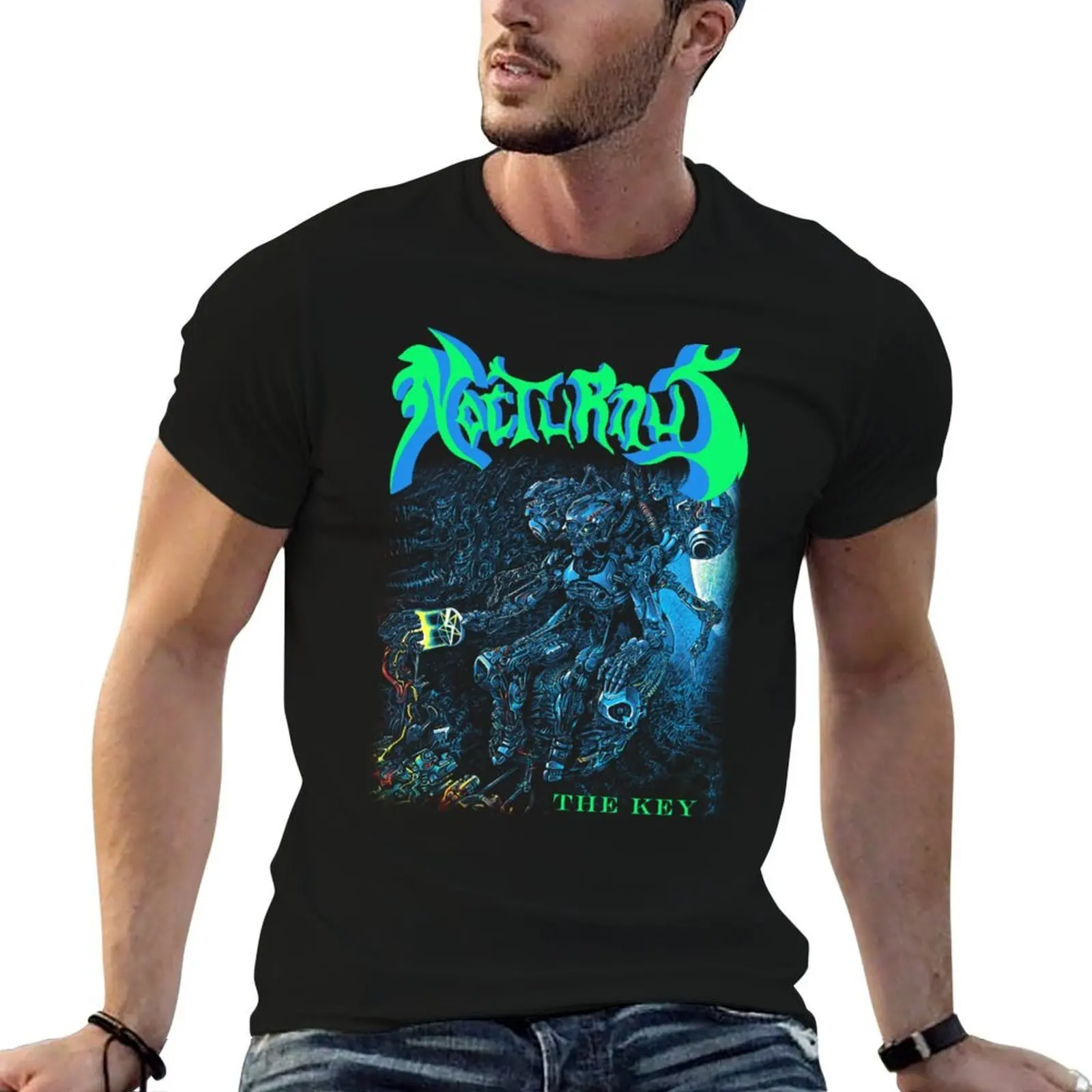 The Key Nocturnus Old School Death Metal T-Shirt Funny t-shirts Funny t-shirt mens t shirts casual stylish