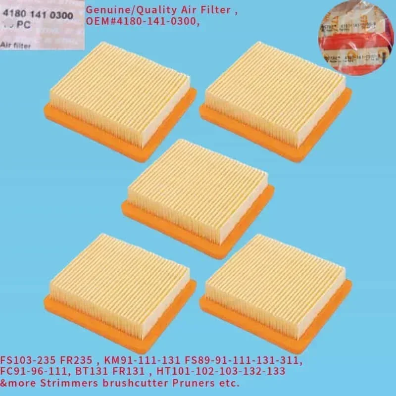 1 / 5 X FR235 AIR FILTER ORIGINAL 4180-141-0300 FOR STIHL FS103 FS235 FC BT FR HT KM 89 91 96 101 102 103 111 131 132 133 311