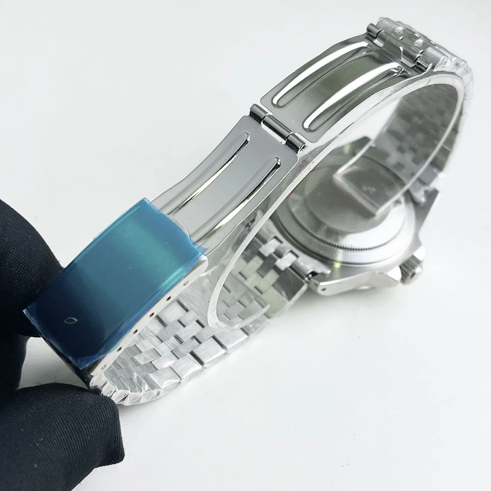 39.5 مللي متر NH35 ساعة ريترو شل قبة الزجاج يناسب الحركة NH35A/36/34 علبة الحركة مع عرض النطاق الترددي 20 مللي متر حزام الملحقات