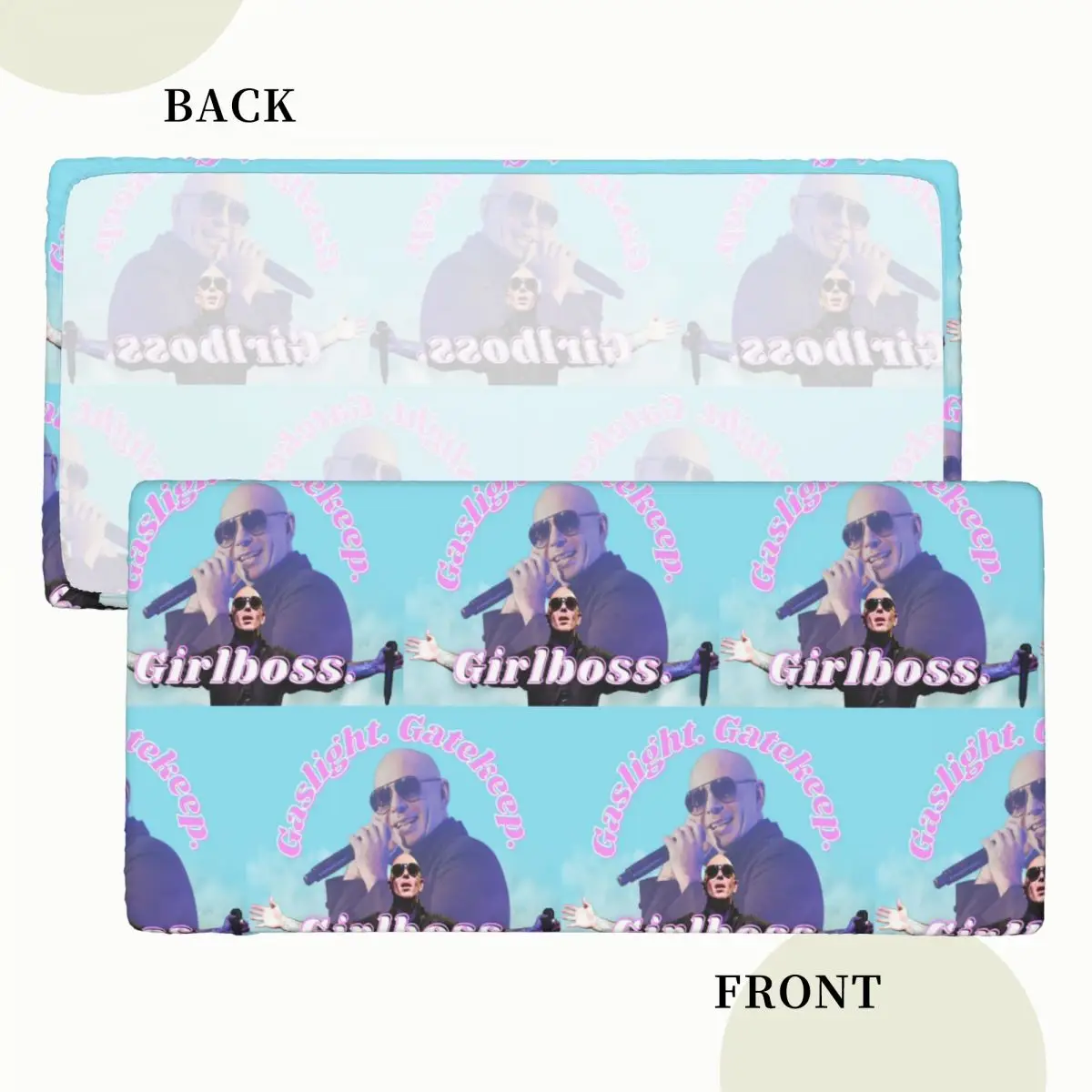 Mr. Worldwide Says To Girlboss Customized Rectangular Tablecloth Oilproof Table Cover for Festival Party Decorations Table Cloth