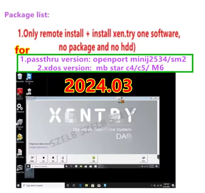 Xentry Passthru 2026.03 Full Diagnostic Software Remote Install