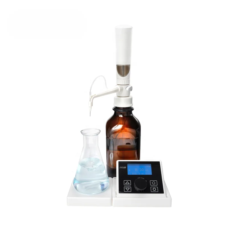 

Electronic Titrator DTrite Digital Burette Bottle-top Titration Combined Magnetic Stirrer & Titrator Functions