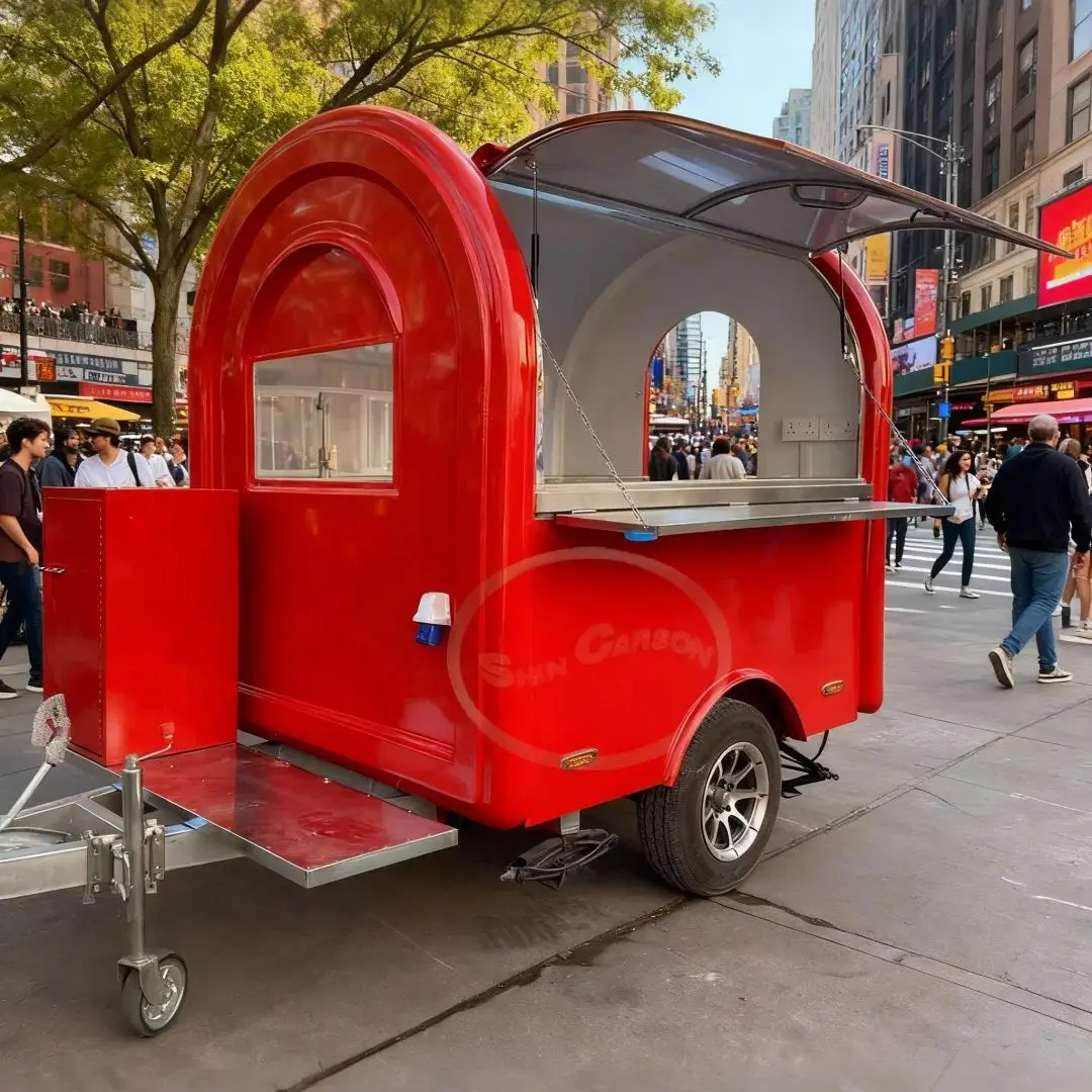 

280cm Food Truck Kitchen Trailer Fully Equipped Certified Mobile Fast Food Kitchen with Affordable Cost for Business Needs